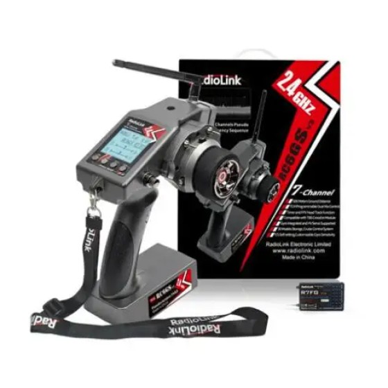 NEW Radiolink RC6GS V3 2.4G 7 Channel RC Radio Transmitter and Gyro Receiver R7FG New Upgrade Remote Controller for RC Car Boat